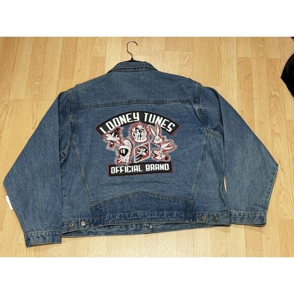 Dead Stock NWT 90s Y2K Warner Bros Vintage Emroidered Looney Tunes Denim Jean - Picture 11 of 13